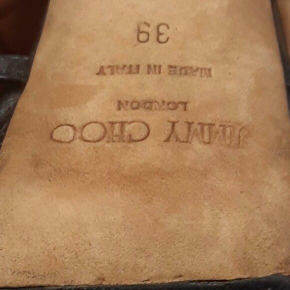 Jimmy Choo Women's Pumps Heels Black strappy - Picture 4 of 8